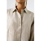 Garcia K50030 Long Sleeve Shirt Beige XS Femme