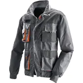 Terratrend Veste pour hommes taille 50 gris foncé/noir/orange 65 % PES / 35 % coton (50)