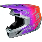 Shot Race Gear Speed Side Off-road Helmet Violet M