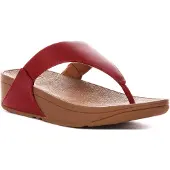 FitFlop Lulu, sandales en cuir pour femmes, couleur rouge foncé – Taille 6,5 UK - 40 EU - 8,5 US / Rouge foncé