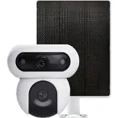Ezviz CS-HB90x/SP Caméra 4G Extérieur Double Objectif avec Panneau Solaire