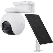 Ezviz Pack Caméra de surveillance connectée EB8 extérieur Blanc + Panneau solaire 8W