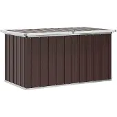 vidaXL Coffre de jardin brun 129 x 67 x 65 cm