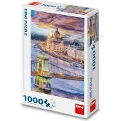 Dino Puzzle Pont de la Chaîne, Budapest , Hongrie - 1000 pièces
