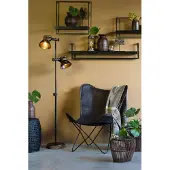 Light & Living Lampadaire - noir - Jody - métal - lampe de lecture - E27 - 1831016 -