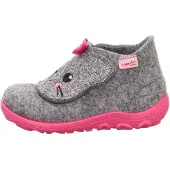 Superfit Pantoufle 'Happy Octi' gris / rose / rose / noir