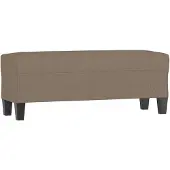 vidaXL Banc Taupe 100x35x41 cm Tissu