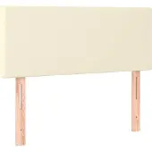 vidaXL Tête de lit Crème 100x5x78/88 cm Similicuir