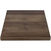 Bolero Plateau de table carré en chêne rustique | 70 cm