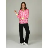 Salzhaut Chemisier 'Blied' jaune / rose ancienne / rose clair / blanc