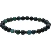 Lucardi Bracelet vert / jade / vert foncé / argent