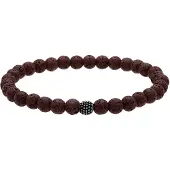 Lucardi Bracelet marron / noir / argent
