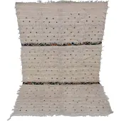 Safaary Couvre-lit marocain Handira Couverture Beige 155 x 95cm