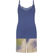 Pastunette Pyjama 'Shortama' bleu foncé