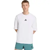 Adidas T-Shirt fonctionnel 'Power' noir / blanc