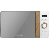 Concept MT4420WH, Plan de travail, Micro-ondes solo, 20 l, 800 W, Écran intégré, Boutons,rotative