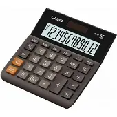 Casio Wide H Series MH-12-BK Calculatrice de bureau 12 chiffres panneau solaire, pile
