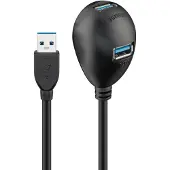 Goobay USB A Hub Répartiteur de câble d'extension d'amarrage
