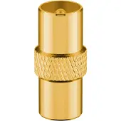 Goobay Câble de raccordement 70318 [1x antenne femelle 75 ? - 1x antenne mâle 75 ?] 3.00 m blanc