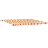 vidaXL Store extensible jaune et orange 450 x 350 x 165 cm