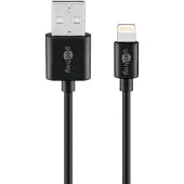 Goobay Câble de recharge et de synchronisation USB Lightning, 0,5 m