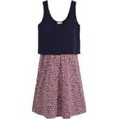 Bonprix Robe bleu foncé / rouge / blanc