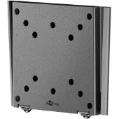 Goobay 74414 Basic Support TV mural Caravan FIXED (S), noir - Support pour téléviseur de 13 à 27 pouces (33 - 69 cm), max. 30 kg, design ultraplat avec seulement 15 mm de distance au mur