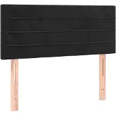 vidaXL Tête de lit noir 80x5x78/88 cm velours