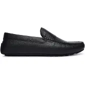 BOSS Mocassins en cuir foulonné avec semelle à picots