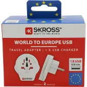 Skross World To Europe + Usb Adaptateur