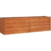 vidaXL Lit surélevé Rouillé 160x40x45 cm acier corten