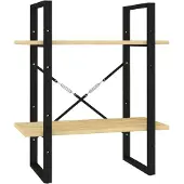 vidaXL Bibliothèque à 2 niveaux 60x30x70 cm Bois de pin massif