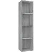 vidaXL Bibliothèque/Meuble TV Sonoma gris 36x30x143 cm