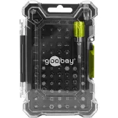 Goobay Bithalter-Set mit 72-tlg. Bitsatz (Clé Allen, Torx TX, Tri-Wing)