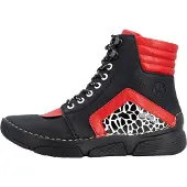 Rieker Bottines à lacets rouge / noir / blanc