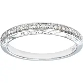 Diamant L'Eternel Bague 'Eternity-Ring aus 375 Weißgold mit Diamant' argent
