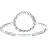 Diamant L'Eternel Bague 'Ring aus 375 Weißgold mit Diamant' argent