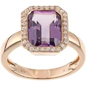 Diamant L'Eternel Bague or rose