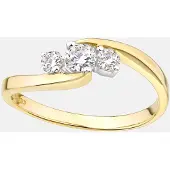 Diamant L'Eternel Bague 'Trilogie' or