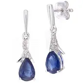 Diamant L'Eternel Boucles d'oreilles argent