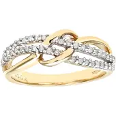 Diamant L'Eternel Bague 'Eternity-Ring aus 375 Gelbgold mit Diamant' or