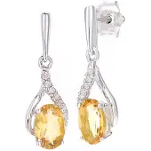 Diamant L'Eternel Boucles d'oreilles argent