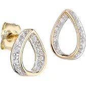 Diamant L'Eternel Boucles d'oreilles or