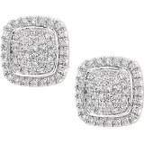 Diamant L'Eternel Boucles d'oreilles argent