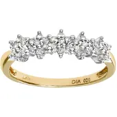 Diamant L'Eternel Bague 'Eternity' or