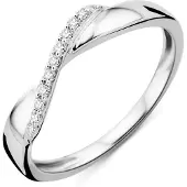 Diamant L'Eternel Bague 'Ring aus 375 Weißgold mit Diamant' argent