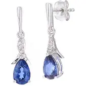 Diamant L'Eternel Boucles d'oreilles argent