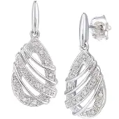 Diamant L'Eternel Boucles d'oreilles argent
