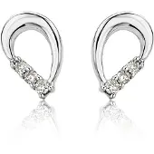 Diamant L'Eternel Boucles d'oreilles argent