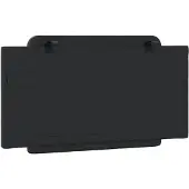 vidaXL Coussin de tête de lit "Zadar" noir 100 cm similicuir
